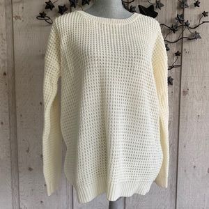 Forever 21 Waffle Knit Crewneck Sweater